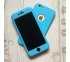 360° kryt silikónový iPhone 6/6S - modrý (Sky blue)